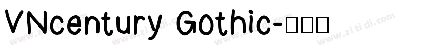 VNcentury Gothic字体转换